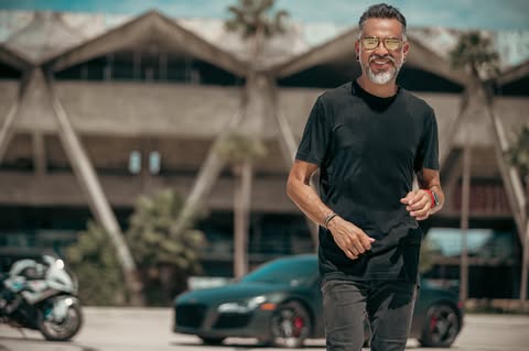Gerard G — Professional Photographer walking at Marine Stadium, Miami
